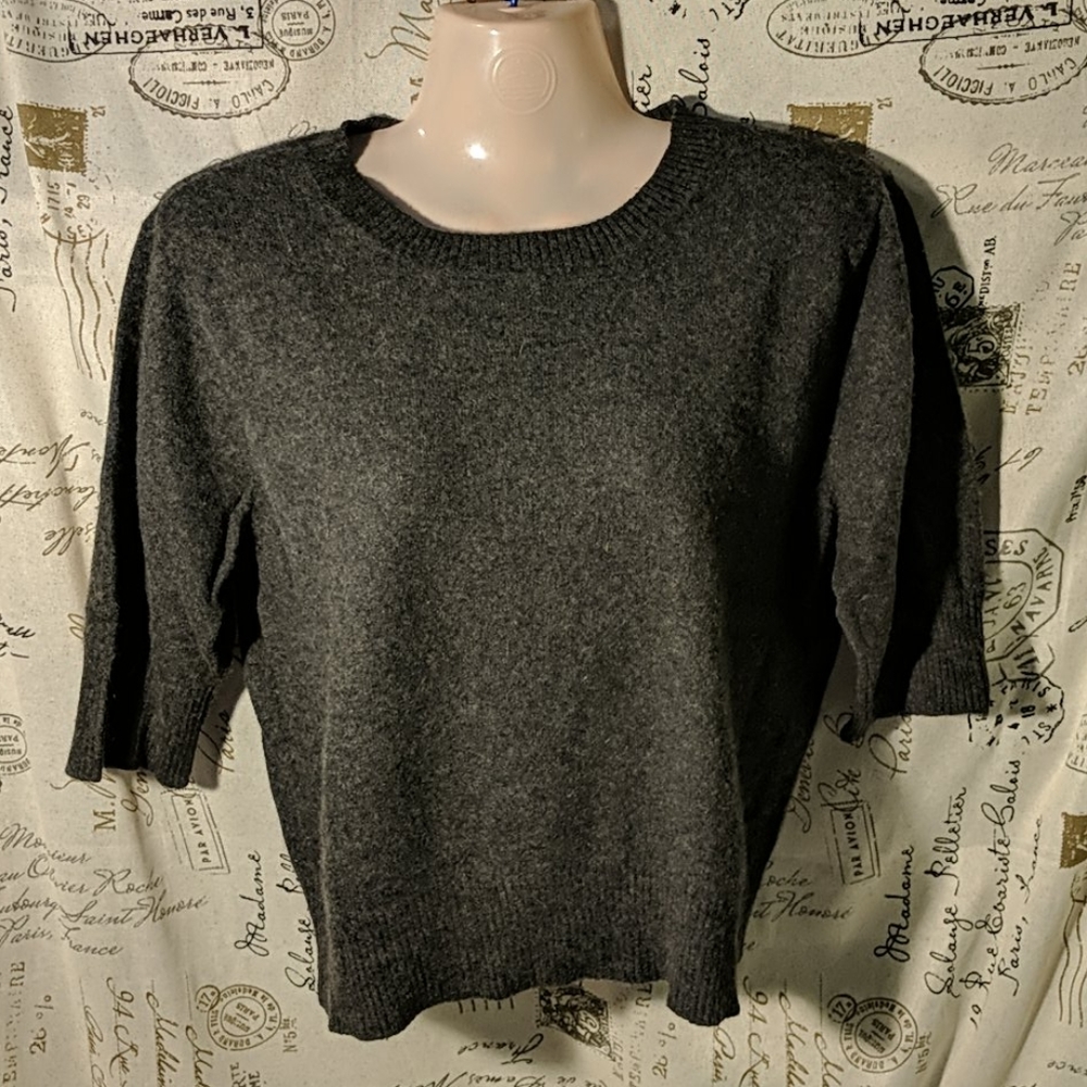 Vintage Look Apostrophe Cashmere Sweater